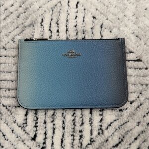 Rare Coach Ombré Zip Card Wallet - 68004